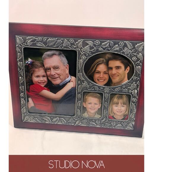 Classic Cherrywood Collage multi Photo frame Picture holder  -Studio Nova - Picture 4 of 8